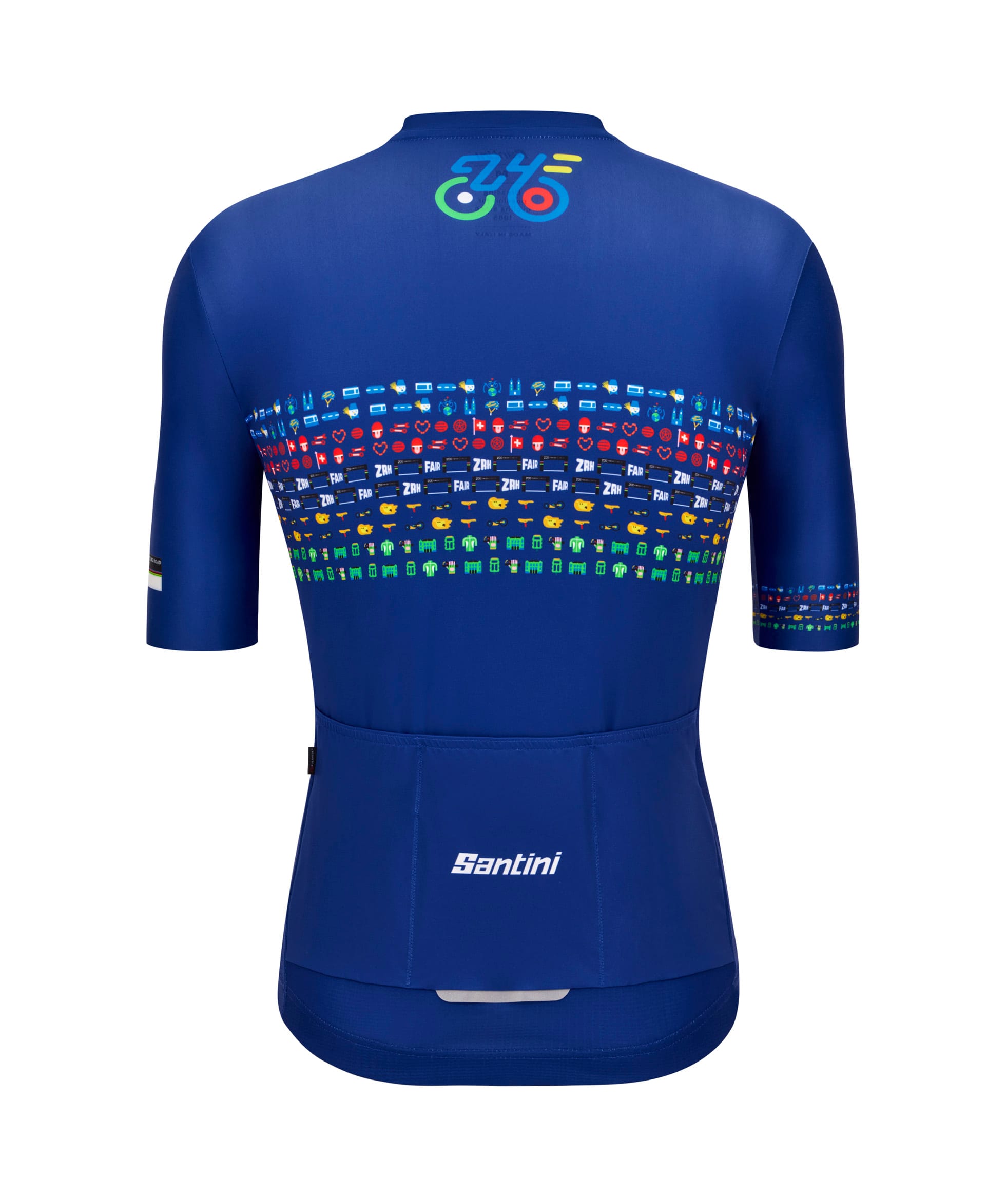 G-RAP【SANTINI】UNSTOPPABLE UCI Road and Para-Cycling Road World Champion – Blue Jersey