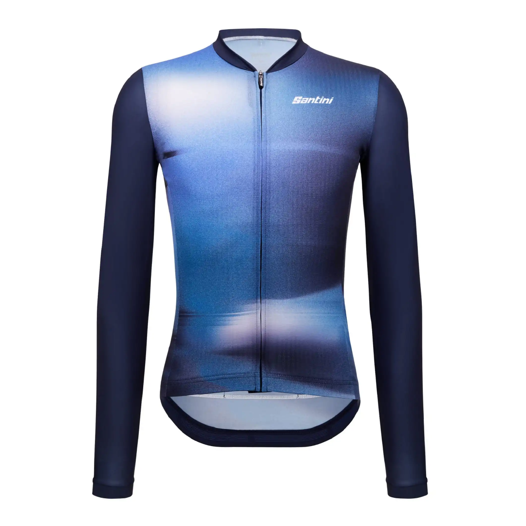 Ombra Eco Sleek - Unisex Long Sleeve Blue Jersey